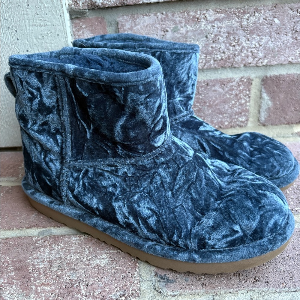 UGG Blue Velvet Boots